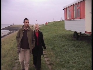 Horny blonde plays outdoors 2/6