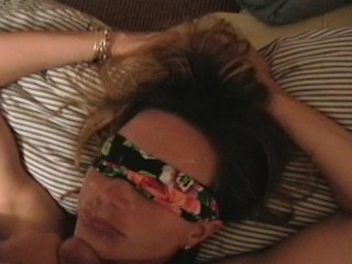 blindfolded wife