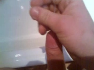 cum in the bathroom