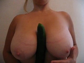 boobs and cucumber