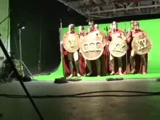 Backstage at a fetish porn shoot